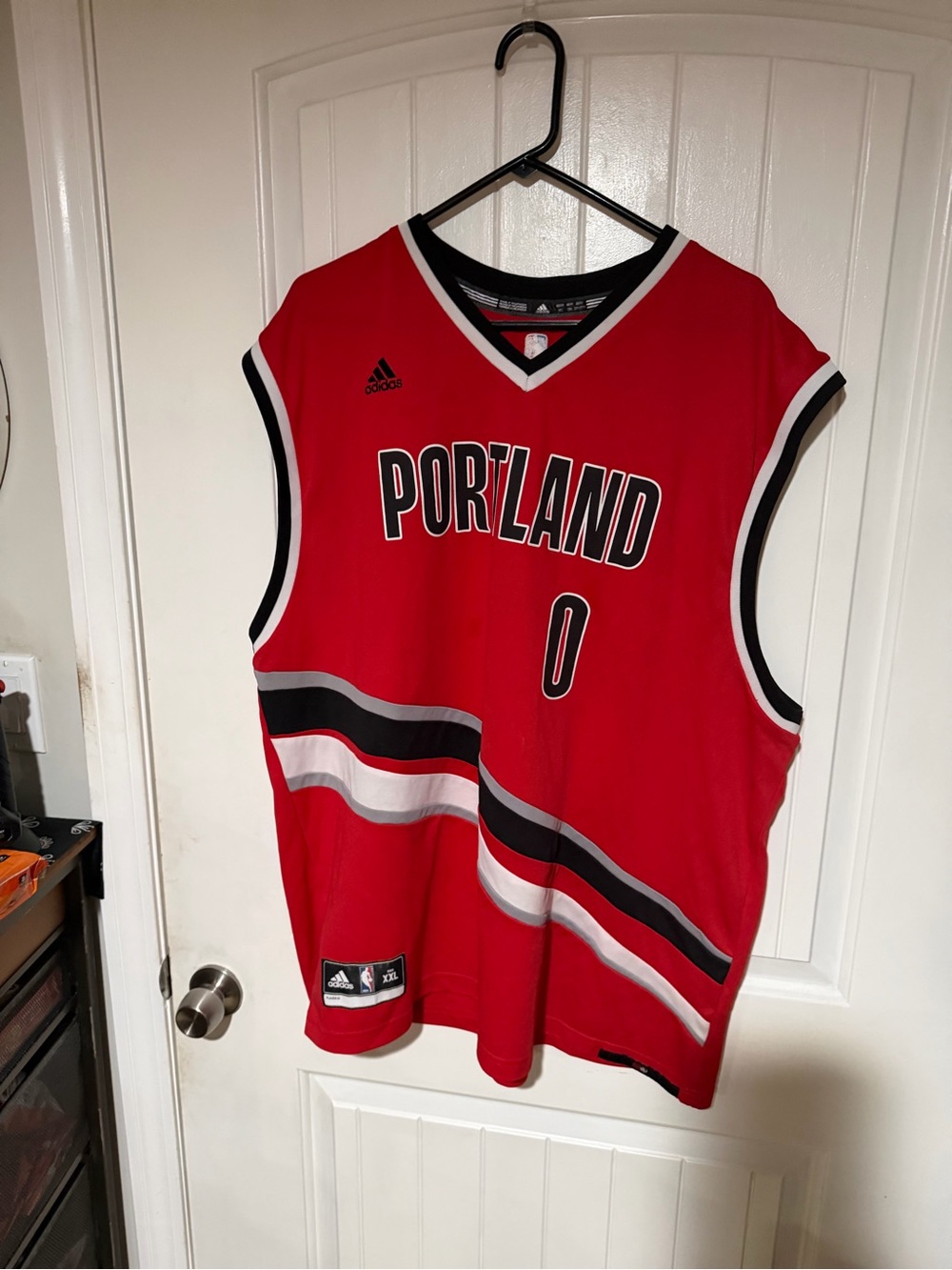 Men's size 2XL adidas Damian Lillard Portland Trail Blazers Jersey